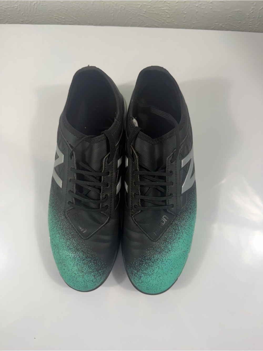 New Balance Furon Turf Soccer Shoes Black/Green Men’s Size 11.5 EU 46.5 - Picture 5 of 7